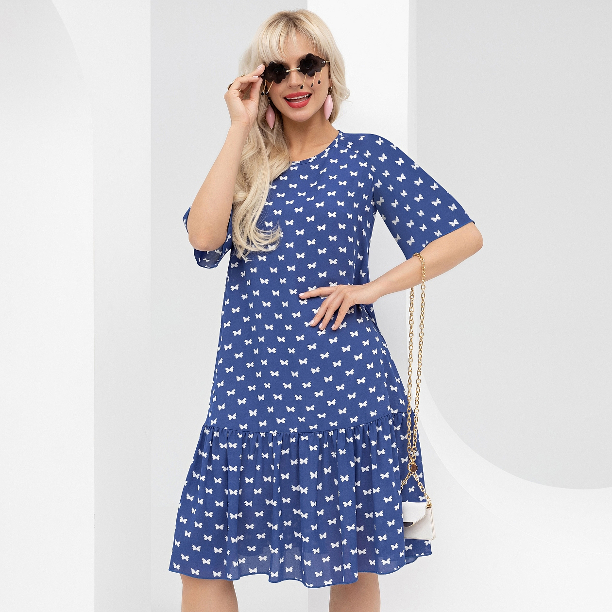 Платье Лучший вклад в себя (нежность). Состав: 95% п/э, 5% эластан