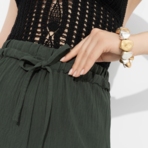 Брюки Оглушительный успех (dark green). Состав: 100% п/э