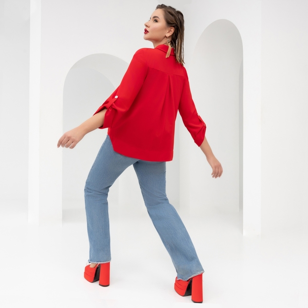 Блуза Гордость и убеждение (маковый цвет) 