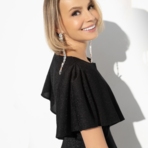 Платье В праздничном сиянии (black). Состав: 95% п/э, 5% эластан