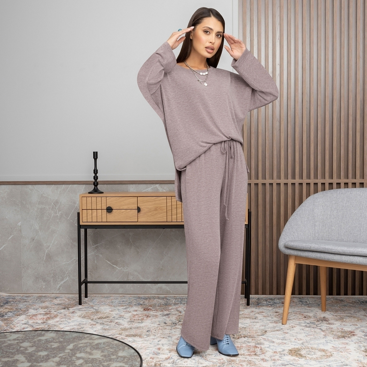 Туника Твоя модная привычка. Состав: 65% п/э, 30% вискоза, 5% спандекс