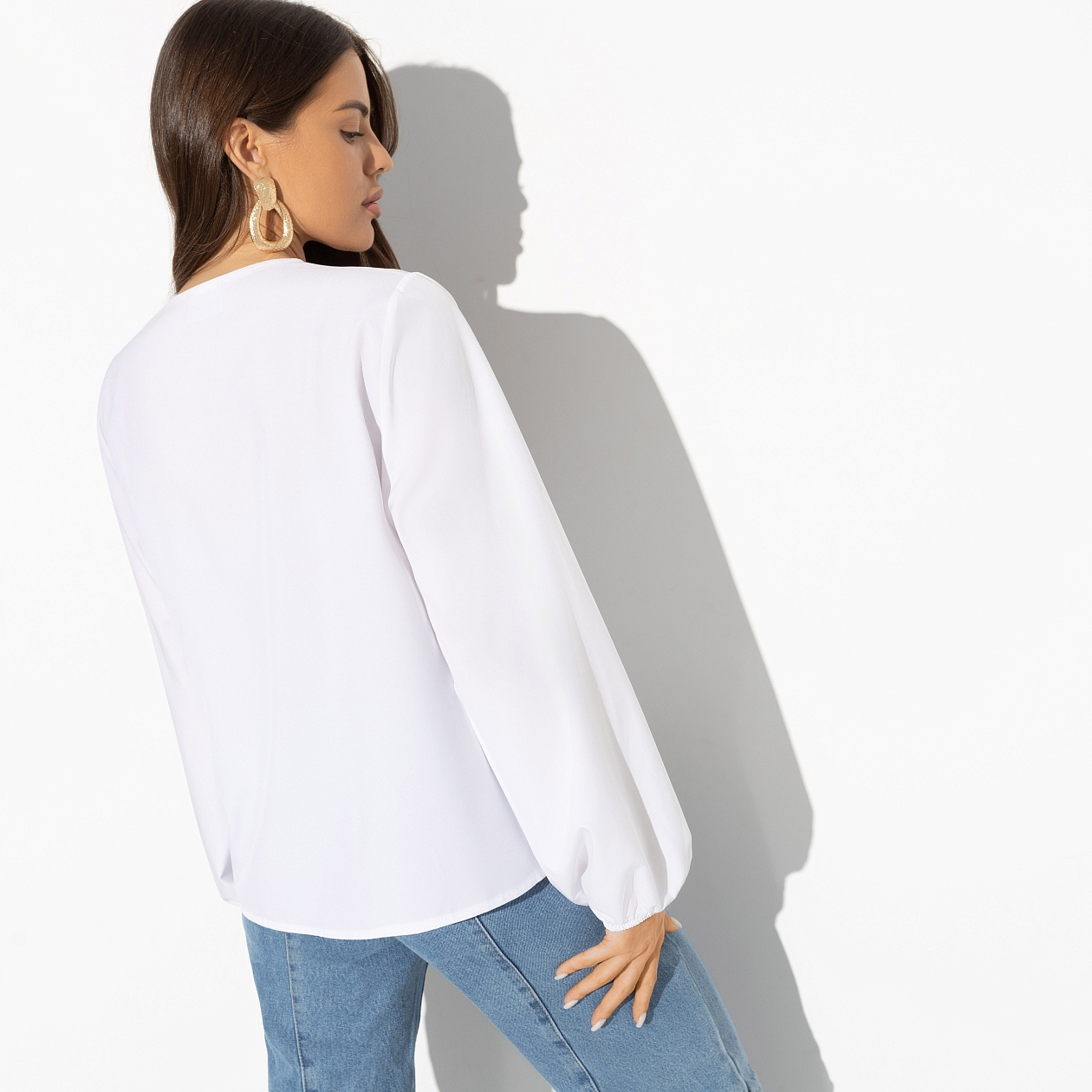 Блуза Стильный триумф. Состав: 95% п/э, 5% эластан