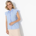 Блуза Свежая подборка (blue). Состав: 95% п/э, 5% эластан