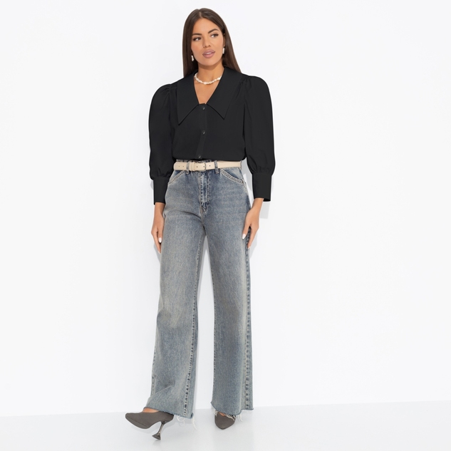 Блуза На пике успеха (черная) 