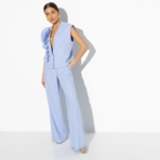 Брюки На седьмом небе (angel). Состав: 40% полиэстер, 27% вискоза, 23% лён, 10% хлопок