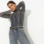 Водолазка Внешнее великолепие (snake, 2 в 1). Состав: 95% п/э, 5% спандекс