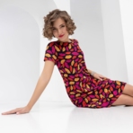 Платье Фантазийный перелив (яркая). Состав: 95% полиэстер, 5% эластан