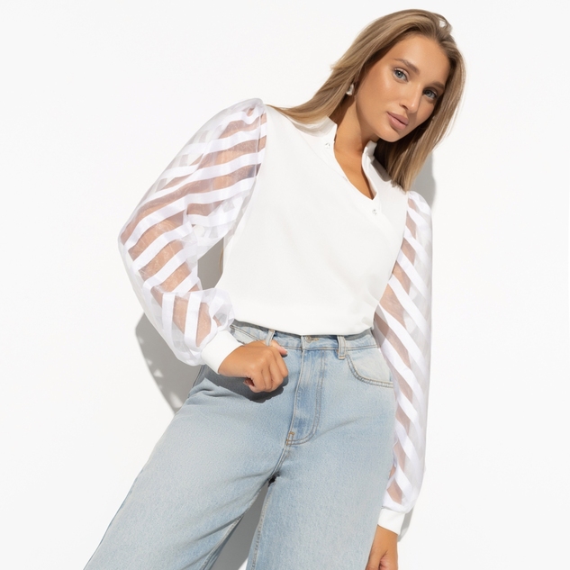 Блуза Волшебное очарование (pearl) 