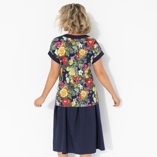 Комплект с юбкой Молодая и привлекательная (2 в 1, floral) 