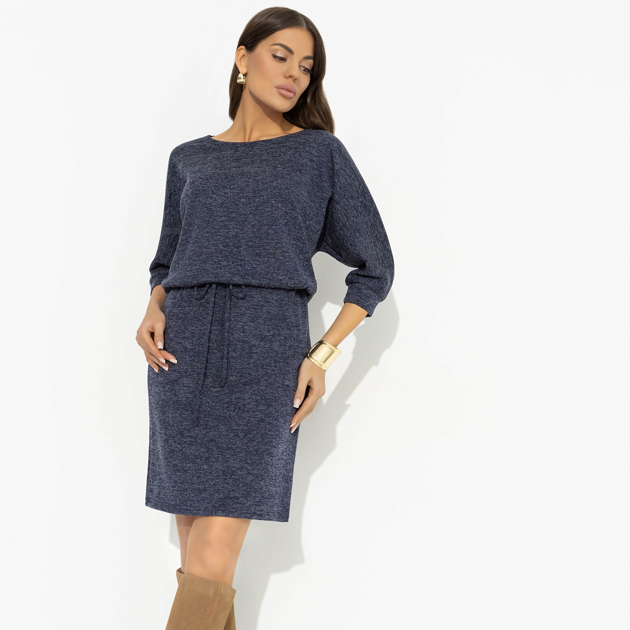 Платье Язык любви (new). Состав: 65% п/э, 30% вискоза, 5% спандекс