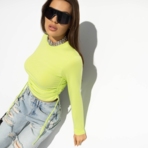 Лонгслив Акцентная штучка. Состав: 95% хлопок, 5% эластан