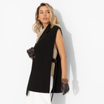 Сама себе босс в полоску (чёрный). Состав: 65% п/э, 30% вискоза, 5% спандекс