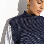 Туника Невероятное притяжение (office). Состав: 65% п/э, 30% вискоза, 5% спандекс