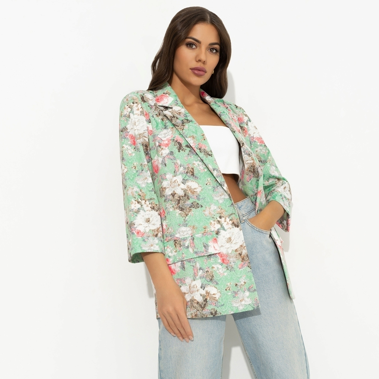 Жакет Всемирное признание (green). Состав: 100% хлопок