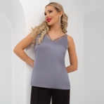 Создана для поцелуев (французский серый). Купить женский Топ оптом от производителя.