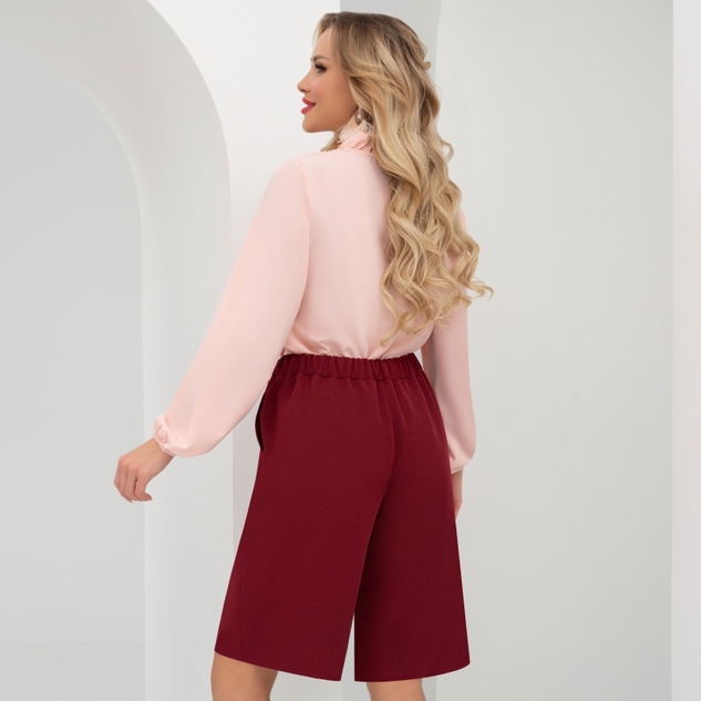 Шорты Ловим вайб (марсала) 