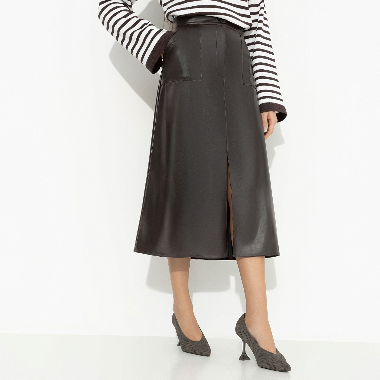 Откровенно шикарная (коричневый). Купить женский Юбка оптом от производителя.