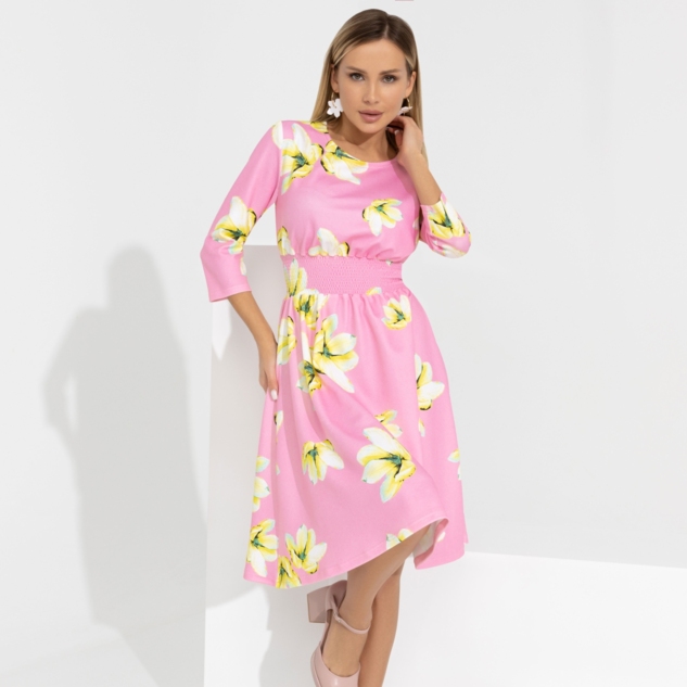 Платье Стильный офис (flower magic)