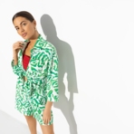 Брючный костюм Красочные истории (2 в 1). Состав: 50% вискоза, 50% хлопок