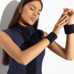 Платье-футляр Поцелуй удачи (night, с манжетами). Состав: 95% п/а, 5% эластан