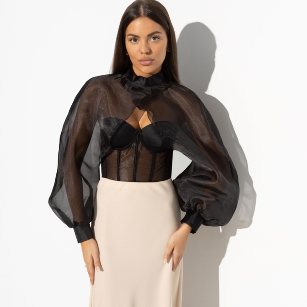 Болеро Деловой взгляд (lady, с брошкой) 