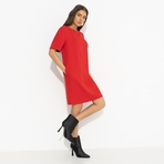 Платье Виртуальные будни (red). Состав: 60% п/э, 37% вискоза, 3% спандекс