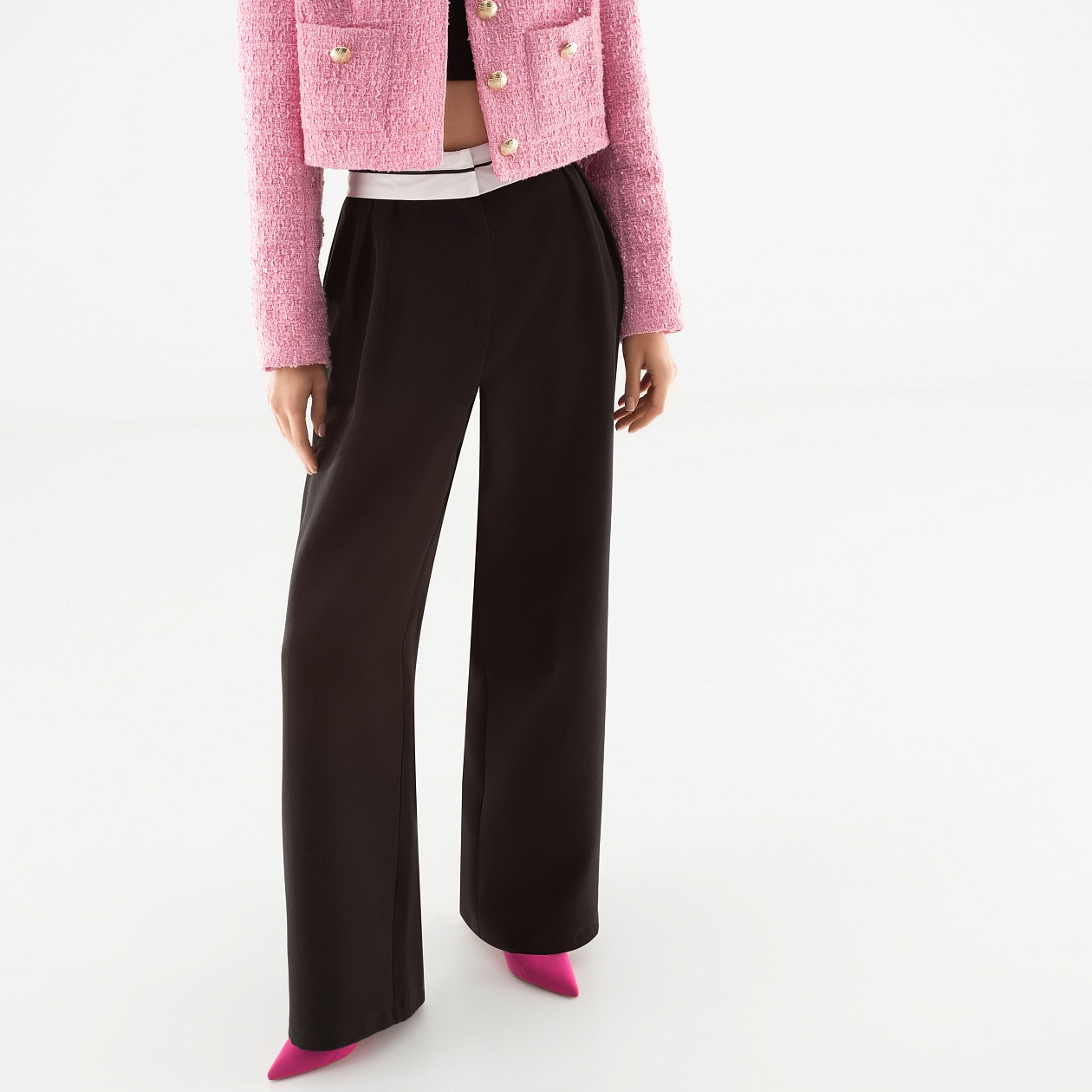 Брюки Стильная действительность. Состав: 60% п/э, 37% вискоза, 3% спандекс