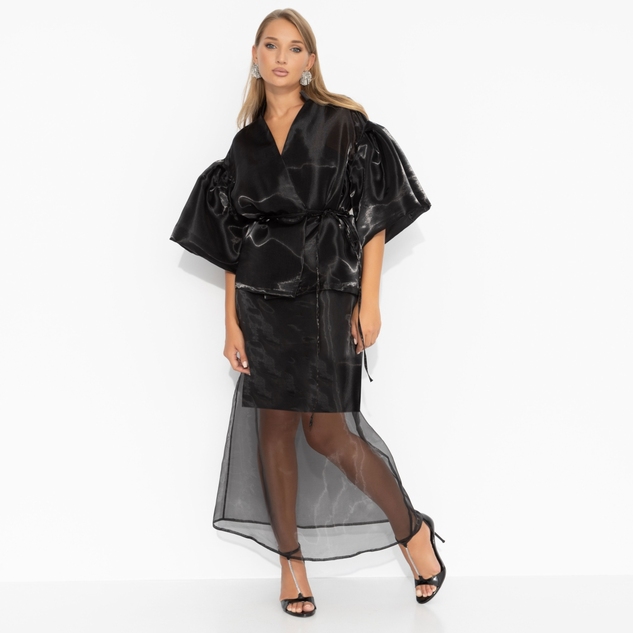 Костюм с юбкой Очарование момента (2 в 1, с поясом) 