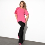 Футболка Закружила любовь. Состав: 65% п/э, 30% вискоза, 5% спандекс