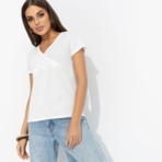 Футболка Женственность без границ (white). Состав: 65% п/э, 30% вискоза, 5% спандекс