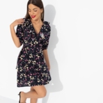 Платье Желаю проказничать (dark, с поясом). Состав: 100% вискоза