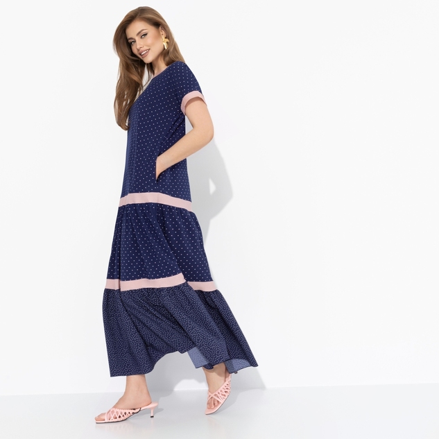 Платье Сердце открыто (синее) 