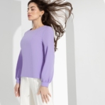 Блуза Способ очарования (sweet lilac). Состав: 95% п/э, 5% эластан
