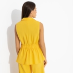 Летнее наслаждение (желтый). Состав: 65% лен, 35% п/э