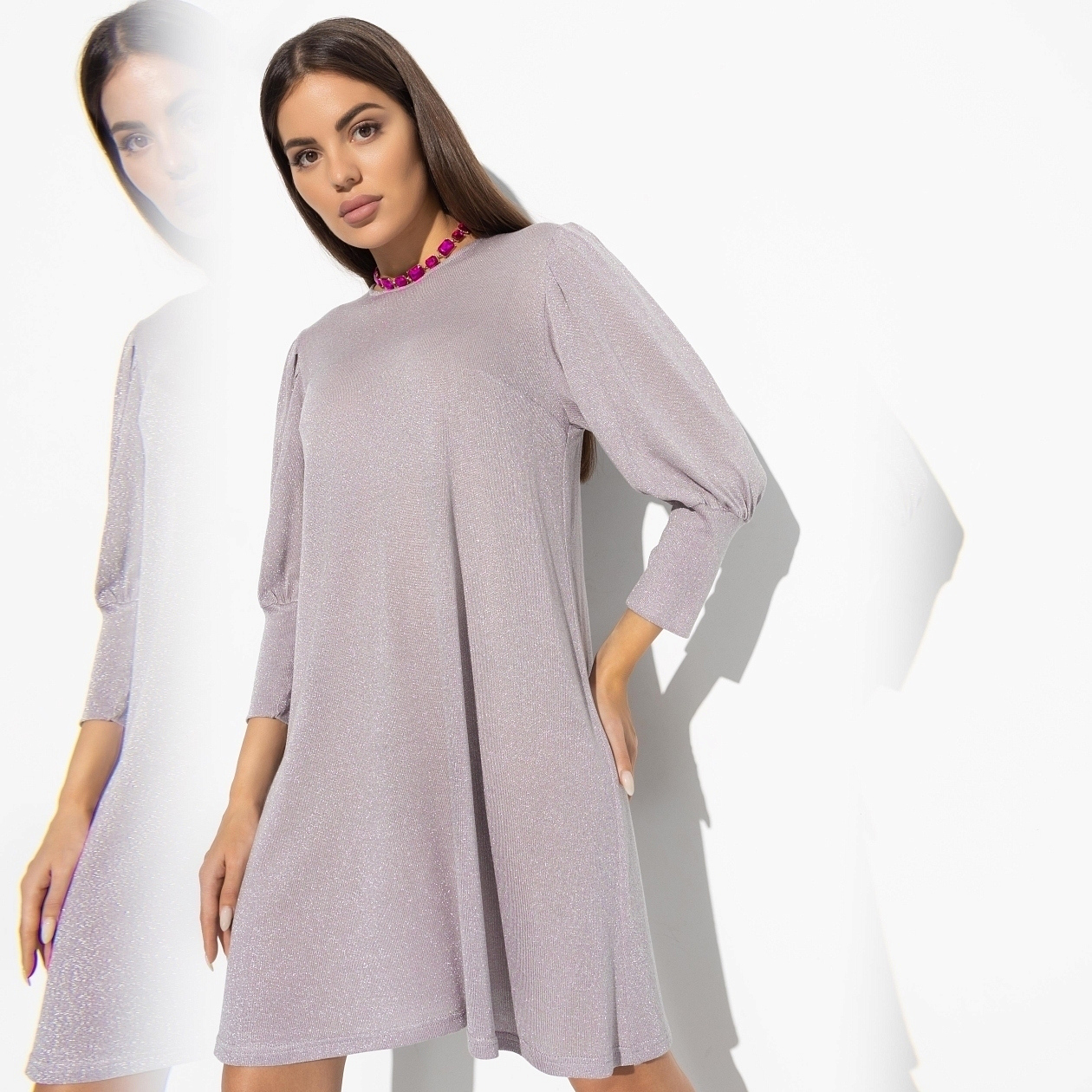 Платье Свети как звезда (люкс, с поясом). Состав: 100% п/э