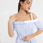 Сарафан Хочу на море (с поясом). Состав: 55% хлопок, 45% полиэстер