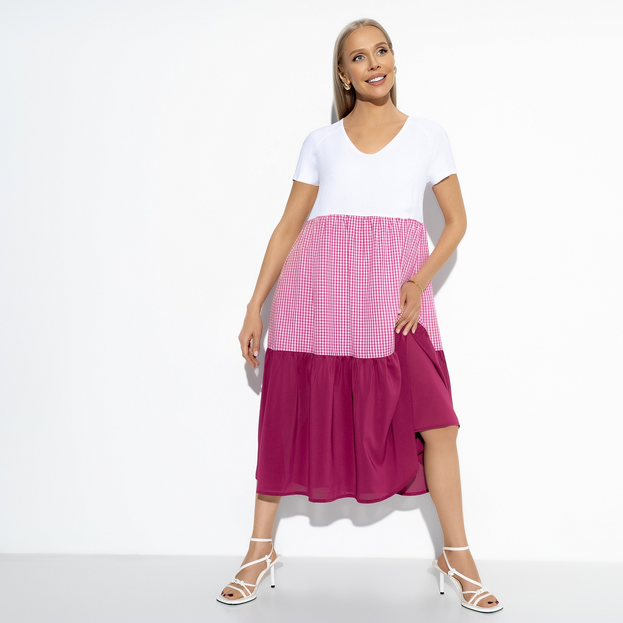 Платье Воздушная стихия (extravagant). Состав: 80% п/э, 15% вискоза, 5% спандекс