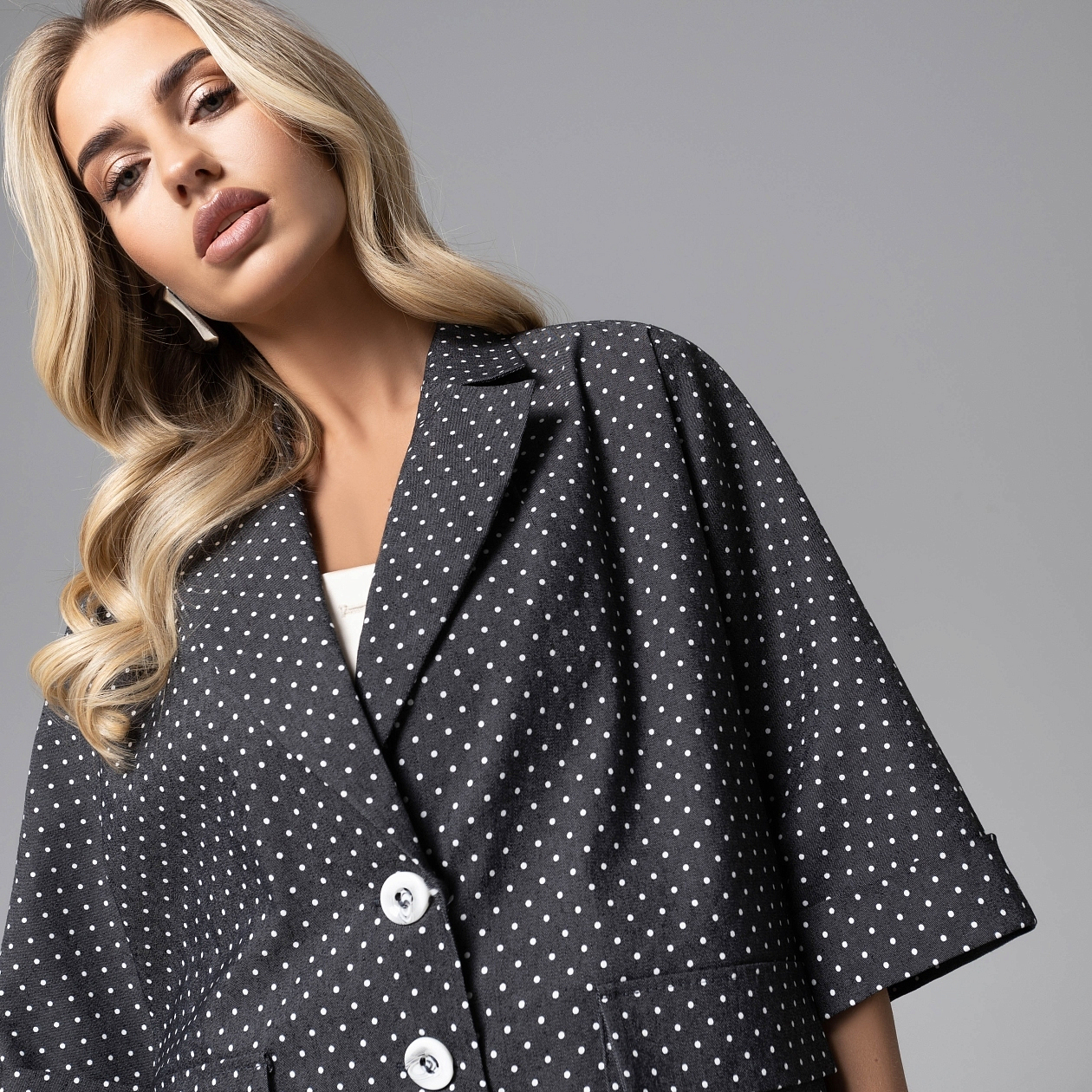 Жакет Джинсовый стиль (черный). Состав: 95% хлопок, 5% спандекс