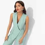 Стильный лидер (мятный). Состав: 72% п/э, 22% вискоза, 6% спандекс