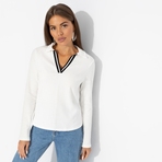 Поло Волна успеха (white). Состав: 97% хлопок, 3% лайкра