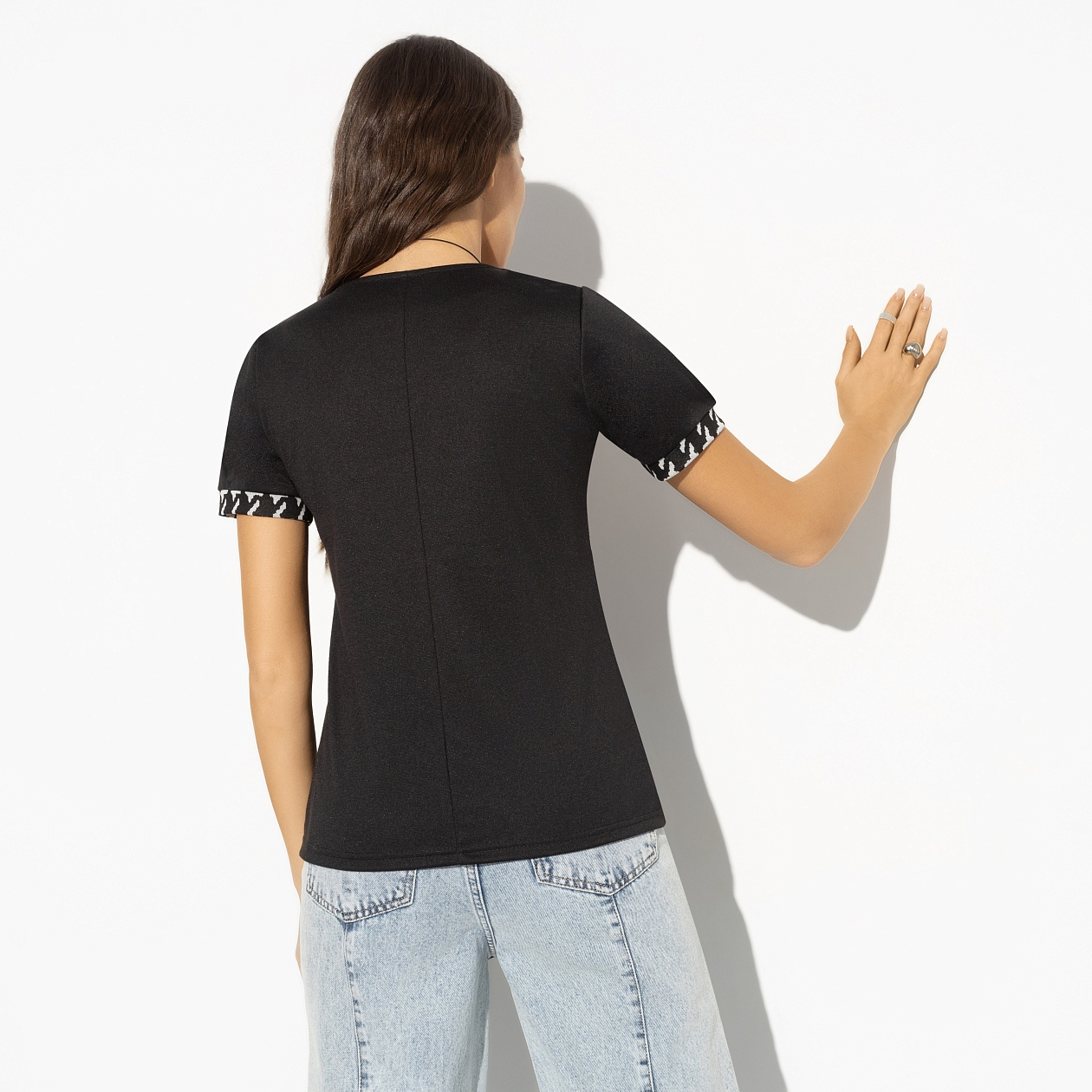 Блуза Принцесса сердца (novelty). Состав: 65% п/э, 30% вискоза, 5% стрейч