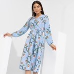 Платье Завладей вниманием (с поясом). Состав: 95% п/э, 5% эластан