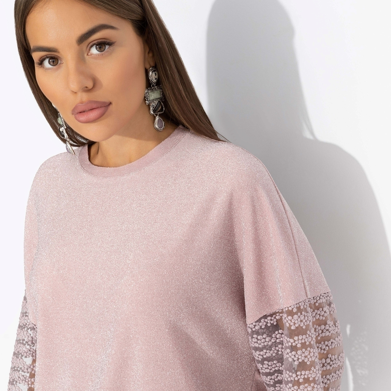 Роскошь без пафоса (розовый). Состав: 65% п/э, 30% вискоза, 5% спандекс