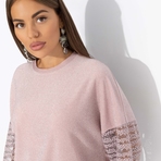 Роскошь без пафоса (розовый). Состав: 65% п/э, 30% вискоза, 5% спандекс