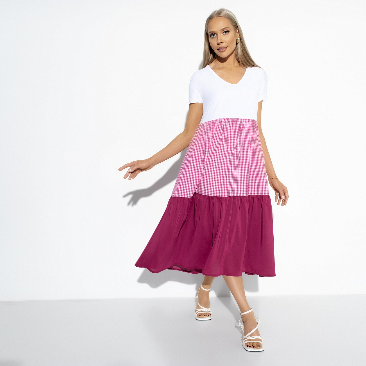 Платье Воздушная стихия (extravagant). Состав: 80% п/э, 15% вискоза, 5% спандекс