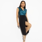 Платье-футляр Подлинная принцесса (emerald). Состав: 60% полиэстер, 37% вискоза, 3% спандекс