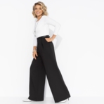 Брюки Легкой походкой (black). Состав: 60% п/э, 37% вискоза, 3% спандекс