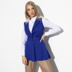 Получаю грант (индиго, с поясом). Состав: 60% п/э, 37% вискоза, 3% спандекс