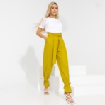 Брюки Выйти за пределы (стильная, с поясом). Состав: 100% хлопок