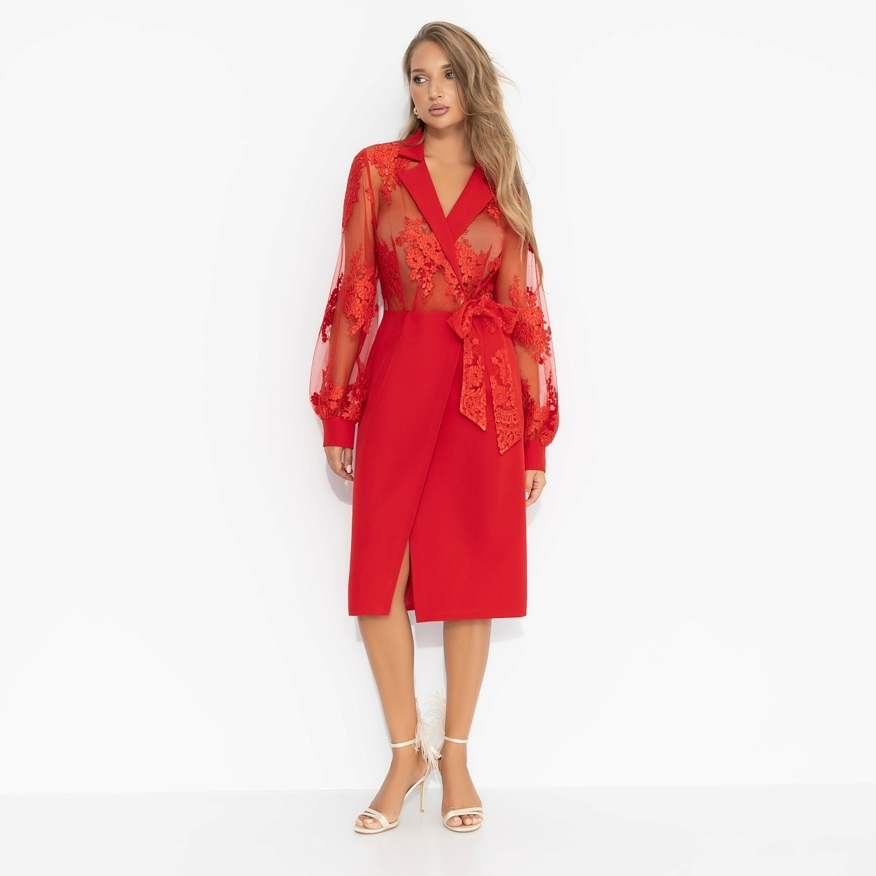 Платье Мечта миллионера (цвет страсти). Состав: 95% полиэстер, 5% эластан